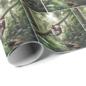 Weihnachtsfest im Regenwald Geschenkpapier (Rolleneckpunkt)