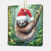 Weihnachtsfest im Regenwald Keramikornament (Links)