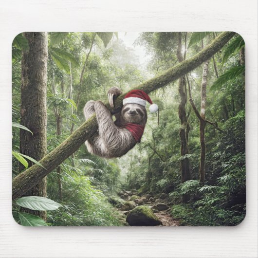 Weihnachtsfest im Regenwald Mousepad (Vorne)