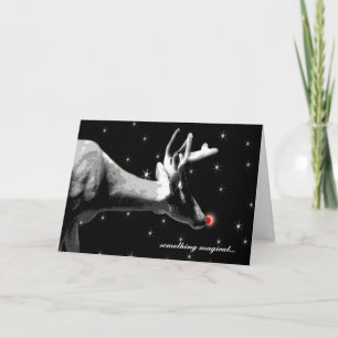Weihnachtsfest im Reindeer Feiertagskarte