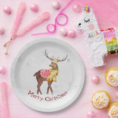 Weihnachtsfest im Schneeflocken Pappteller (Party)