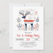 Weihnachtsfest im skandinavischen Stil Einladung (Vorderseite)