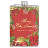 Weihnachtsfest im Unternehmen - Flasche Flachmann (Vorderseite)