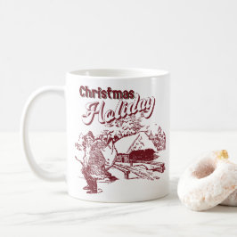Weihnachtsfest im Vintage-Stil Kaffeetasse