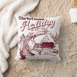 Weihnachtsfest im Vintage-Stil Kissen