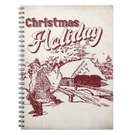 Weihnachtsfest im Vintage-Stil Notizblock