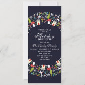 Weihnachtsfest im Wald Weihnachtsfest Brunch Einladung (Vorderseite)