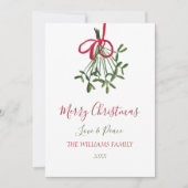 Weihnachtsfest im Wasser Feiertagskarte (Vorderseite)