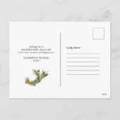 Weihnachtsfest im Wasser Feiertagspostkarte (Rückseite)