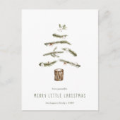 Weihnachtsfest im Wasser Feiertagspostkarte (Vorderseite)