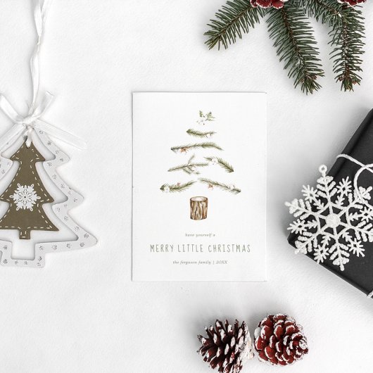 Weihnachtsfest im Wasser Feiertagspostkarte