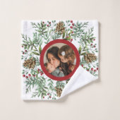 Weihnachtsfest im Wasser Foto Badhandtuch Set (Waschlappen)