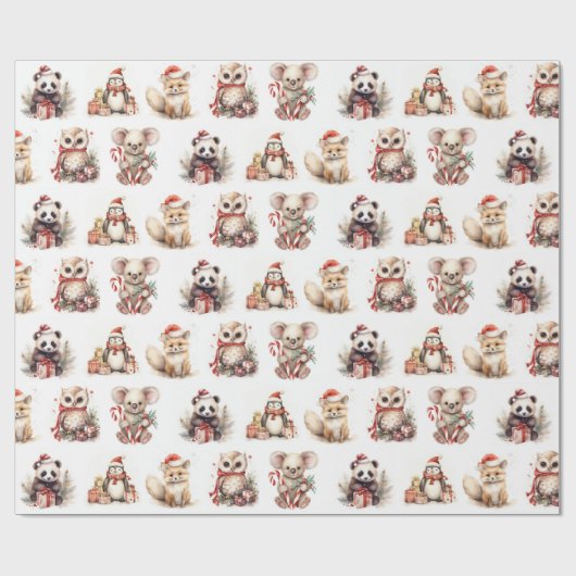 Weihnachtsfest im Wasser Geschenkpapier (Flach)