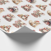 Weihnachtsfest im Wasser Geschenkpapier (Ecke)