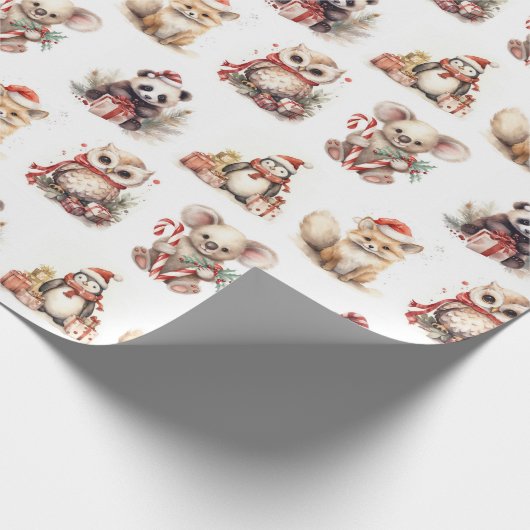 Weihnachtsfest im Wasser Geschenkpapier (Ecke)