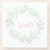 Weihnachtsfest im Wasser Glasuntersetzer (Rückseite)