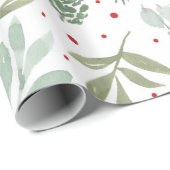 Weihnachtsfest im Wasser Landschaftsgarten Pinienw Geschenkpapier (Rolleneckpunkt)