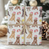 Weihnachtsfest im Wasserfarben Geschenkpapier