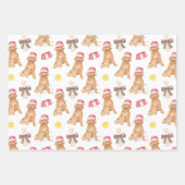 Weihnachtsfest im Wasserfarben Geschenkpapier Set (Vorderseite 2)