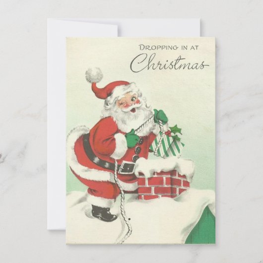 Weihnachtsfest im Weihnachtsalter eintauchen Feiertagskarte (Vorderseite)