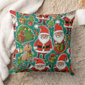 "Weihnachtsfest im Weihnachtsmann" Kissen (Decke)