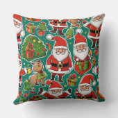 "Weihnachtsfest im Weihnachtsmann" Kissen (Rückseite)