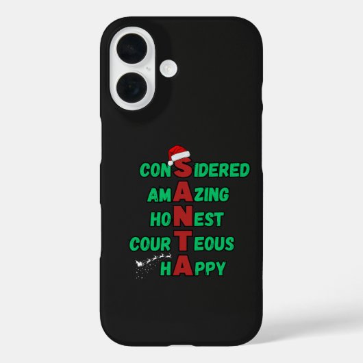 Weihnachtsfest im Weihnachtsmann Mer Case-Mate iPhone Hülle (Rückseite)
