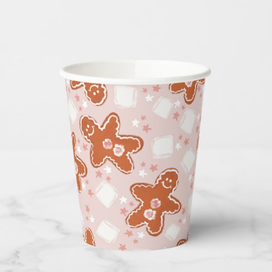 Weihnachtsfest im Winter Pappbecher (Links)