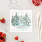 Weihnachtsfest im Winter Serviette (Beispiel)