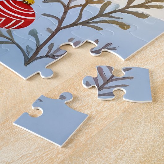 Weihnachtsfest im Winterwald Puzzle (Seite)