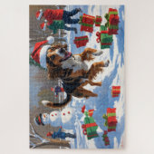 Weihnachtsfest in Afghanistan - Schneeszene Puzzle (Vertikal)