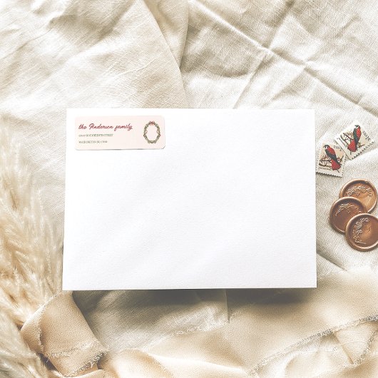 Weihnachtsfest in Aquarellen in Rot und Grün