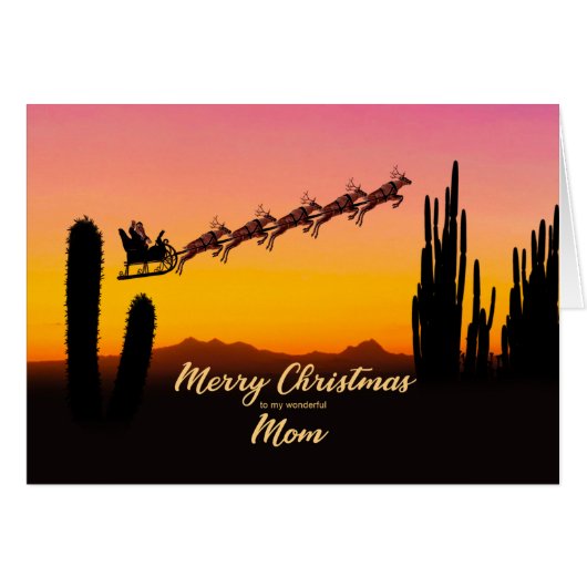 Weihnachtsfest in der Mama über Wüste (Vorderseite (Horizontal))