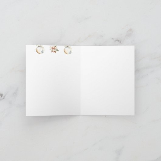 Weihnachtsfest in Wasserfarbe Einladung (Innenseite)