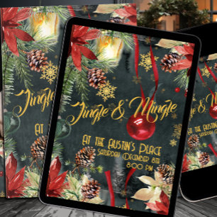 Weihnachtsfest Jingle & Mingle Party Feiertagskarte
