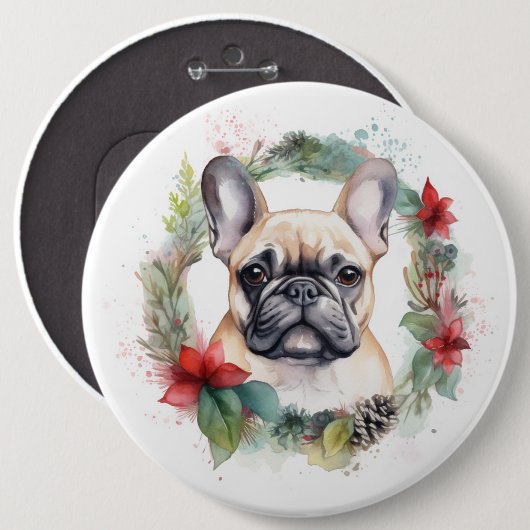 Weihnachtsfest-Jungfrau Button (Vorne & Hinten)