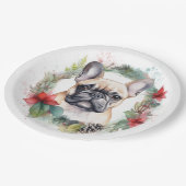 Weihnachtsfest-Jungfrau Pappteller (Schrägansicht)