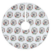 Weihnachtsfest-Jungfrau Polyester Weihnachtsbaumdecke (Vorderseite)