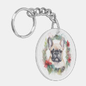 Weihnachtsfest-Jungfrau Schlüsselanhänger (Vorderseite links)