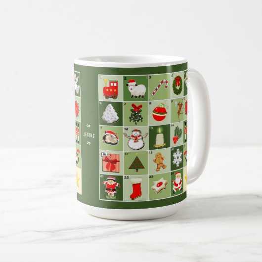 Weihnachtsfest Kaffeetasse (VorderseiteRechts)