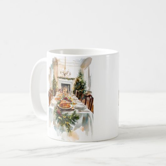 Weihnachtsfest Kaffeetasse (Vorderseite Links)