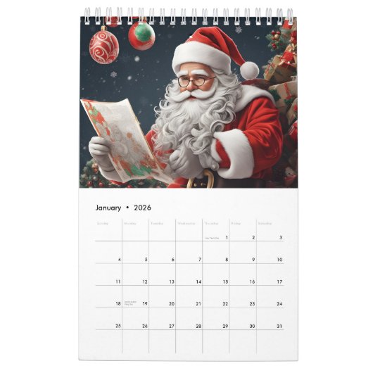 Weihnachtsfest Kalender (Jan 2026)