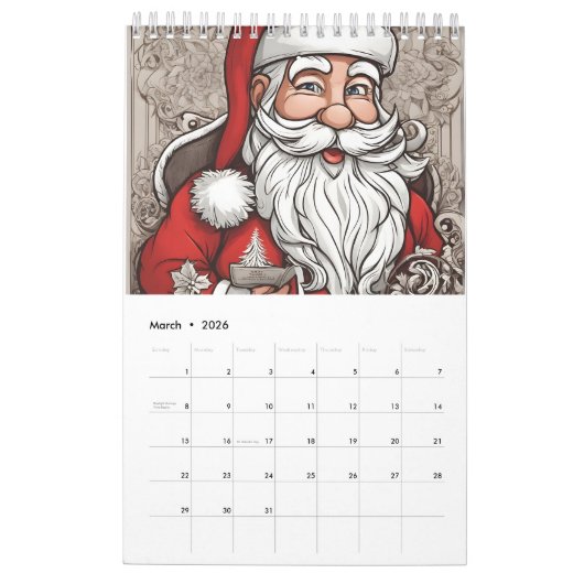 Weihnachtsfest Kalender (Mär 2026)