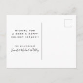 Weihnachtsfest Kardinal Lovebirds Postkarte (Rückseite)