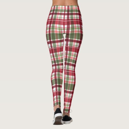 Weihnachtsfest kariert leggings (Rückseite)