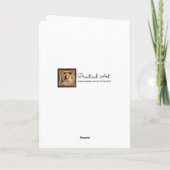 Weihnachtsfest Karte (Rückseite)