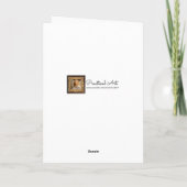 Weihnachtsfest Karte (Rückseite)