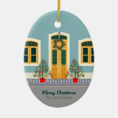 Weihnachtsfest Keramik Ornament (Vorne)