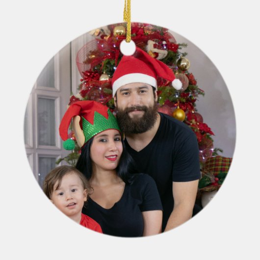 Weihnachtsfest Keramik Ornament (Hinten)