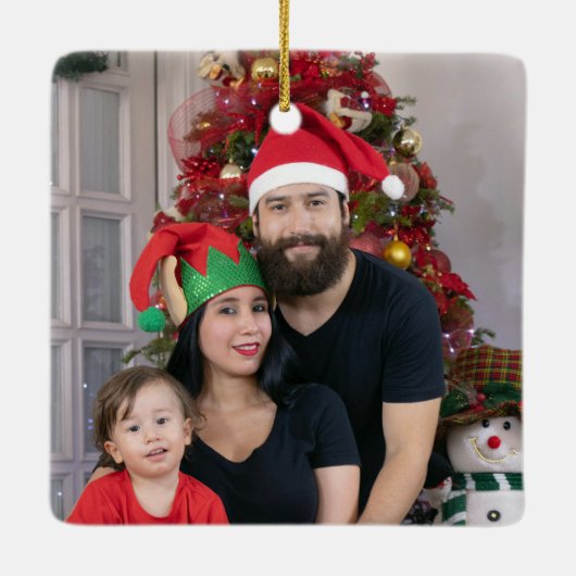 Weihnachtsfest Keramikornament (Rückseite)